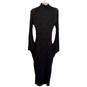 arancia black lace dress